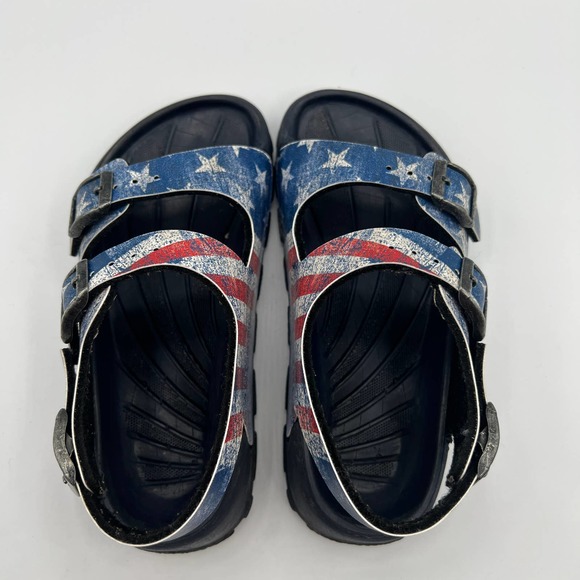 BIRKENSTOCK BIRKIS'S Sandals Stars & Stripes USA Flag Size EU29 - Picture 5 of 10